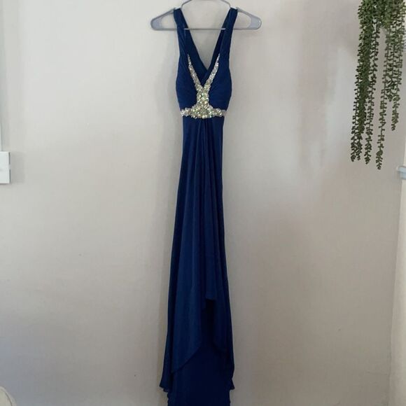Faviana Navy Prom Dress  - Picture 8 of 8